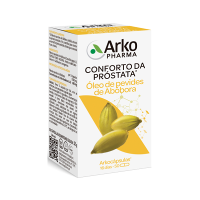 Embalagem de suplemento Arko Pharma óleo de pevides de abóbora para conforto da próstata