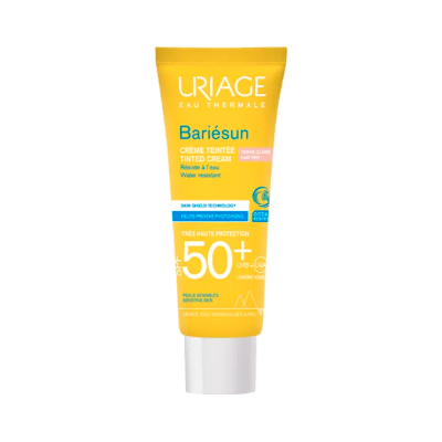 Creme tonalizado URIAGE Bariésun com proteção solar SPF 50+