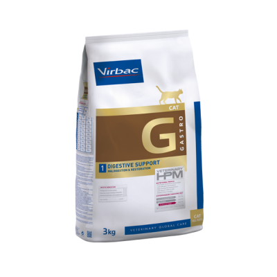 Embalagem de ração Virbac Gastro para gatos 3kg