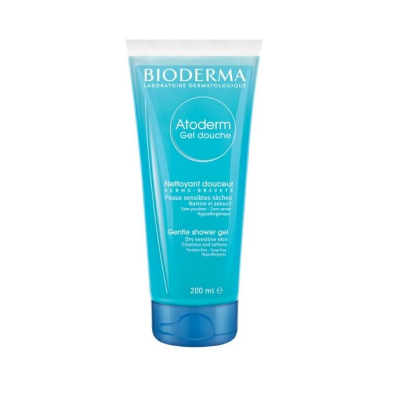 bisnaga azul de gel de banho Bioderma Atoderm