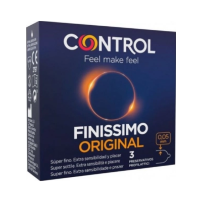Embala azul escuro de preservativos Control Finíssimo Original
