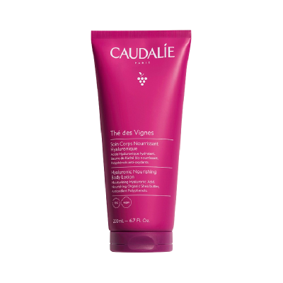 Loção corporal Caudalie Thé des Vignes em tubo roxo 200mL