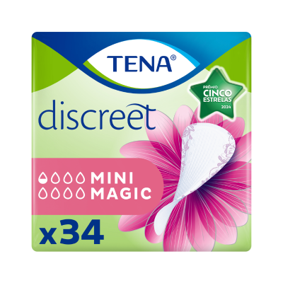 Embalagem de pensos higiénicos TENA Discreet Mini Magic