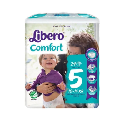 Pacote de fraldas Libero Comfort tamanho 5 para bebés