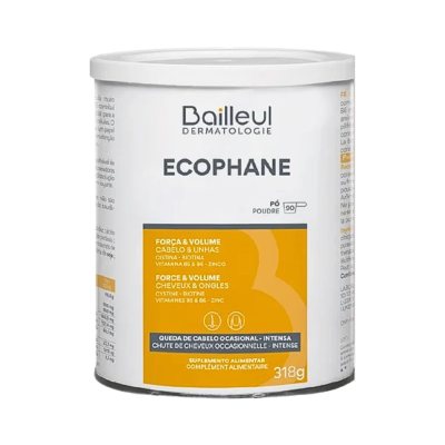 Embalagem de suplemento em pó Ecophane para cabelo e unhas