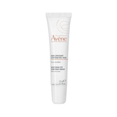 Tubo branco de creme Avène para contorno de olhos