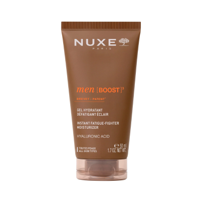 Gel hidratante NUXE men BOOST embalagem castanha 50 ml