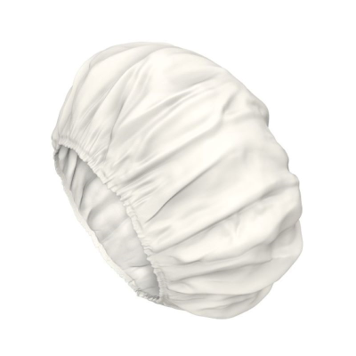 Touca elástica branca em tecido liso