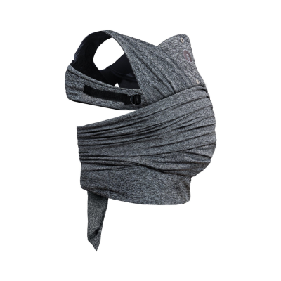 Porta-bebés cinza em tecido mesclado ajustável