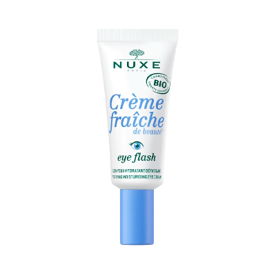 Tubo de creme para olhos Nuxe Crème fraîche de beauté com tampa azul