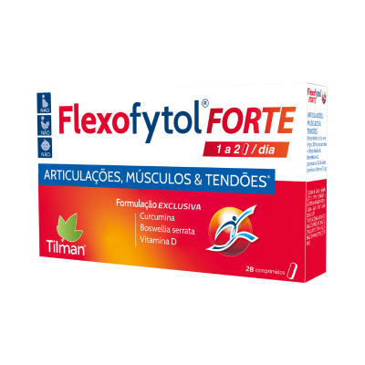Caixa de suplemento Flexofytol FORTE para articulações, músculos e tendões, 28 comprimidos
