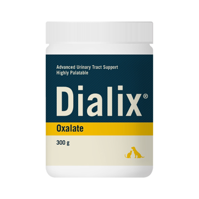 Frasco de suplemento Dialix Oxalate 300g para suporte urinário