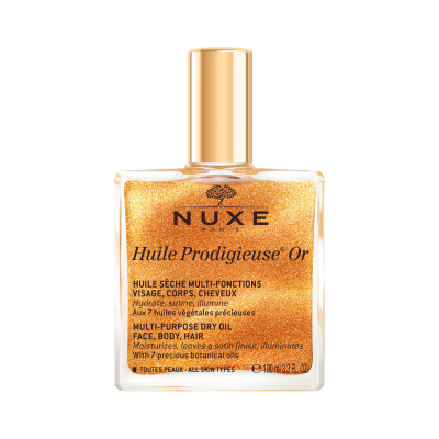 Frasco de óleo dourado multi-funções NUXE Huile Prodigieuse Or