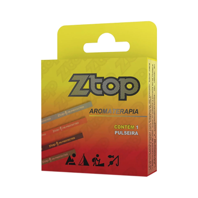 Embalagem Ztop aromaterapia com pulseira e imagens de actividades ao ar livre