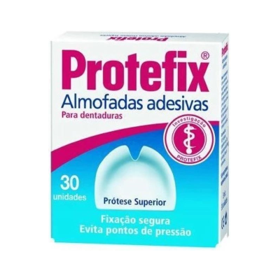 Embalagem de almofadas adesivas para dentaduras Protefix