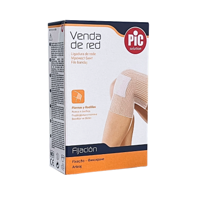 Embalagem de atadura em rede elástica para pernas e joelhos da PIC solution