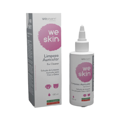 Embalagem e frasco de Limpeza Auricular we skin para animais