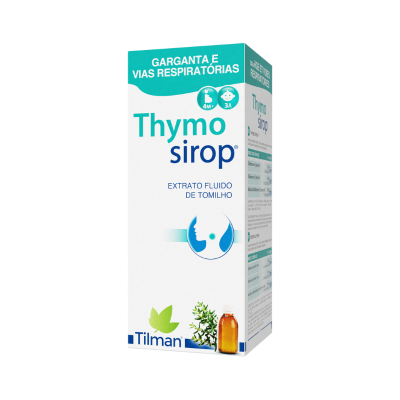 Embalagem de Thymo sirop, extrato fluido de tomilho para garganta e vias respiratórias
