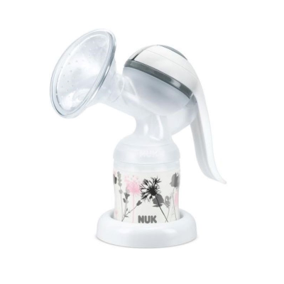 Bomba de leite materno manual NUK com florais
