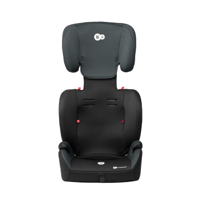 cadeira auto para crianças preta e cinza Kinderkraft com apoios de cabeça acolchoados