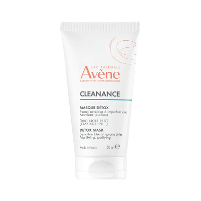 Tube branco de máscara detox Avène Cleanance de 50 ml