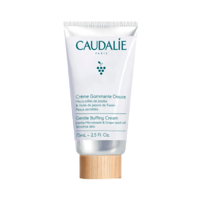 Creme esfoliante CAUDALÍE branco com tampa de madeira