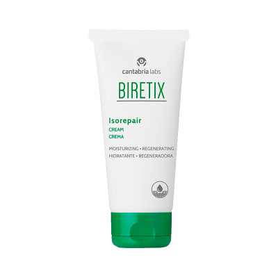 Tubo branco e verde de creme BIRETIX Isorepair