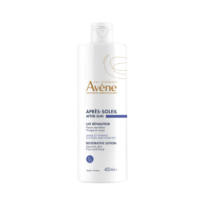Frasco branco de Avène Après-Soleil Lait Réparateur