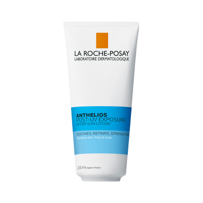 Frasco branco de Anthelios Post-UV Exposure da La Roche-Posay