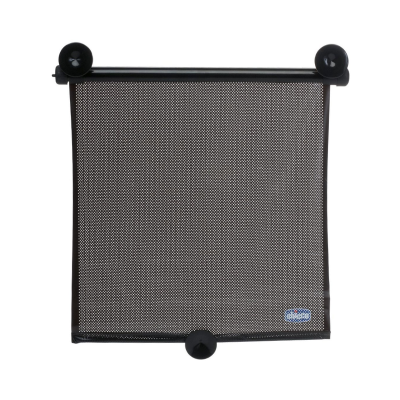 Cortina tela preta com ventosas para carro sobre fundo branco