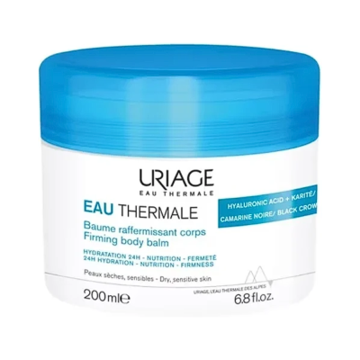 Pote de creme firmador Uriage de 200 ml com tampa azul