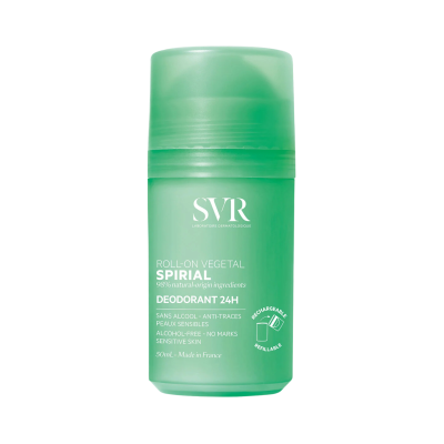 Desodorizante roll-on vegetal SVR Spirial verde translúcido 50mL