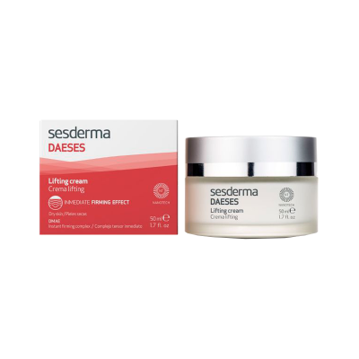 Creme de lifting Sesderma Daeses 50 ml com caixa branca e vermelha