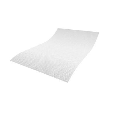 Folha branca com padrão hexagonal em relevo