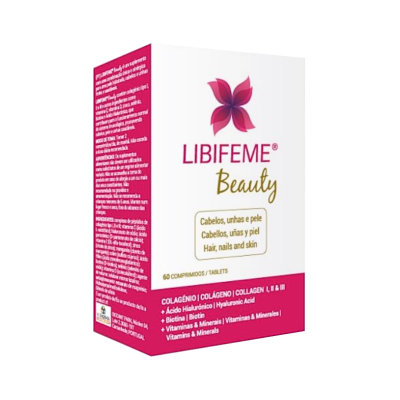 Embalagem de comprimidos LIBIFEME Beauty para cabelo, unhas e pele