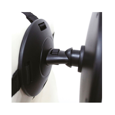 Suporte de montagem preto com mola e correia preta