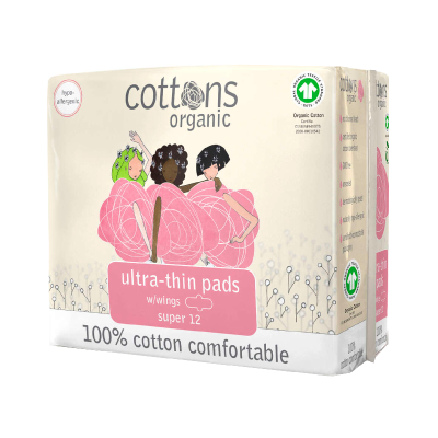 Embalagem de pensos higiénicos ultra-finos Cottons Organic