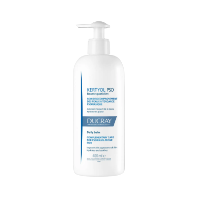 Frasco branco de bálsamo Kertyol PSO 400 ml com doseador