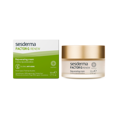 Creme rejuvenecedor Sesderma FACTOR G RENEW com embalagem e frasco de 50 ml