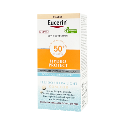 Caixa de protector solar Eucerin Hydro Protect FPS 50+
