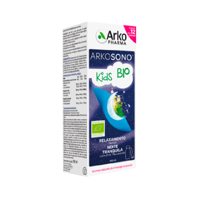 Embalagem do produto ARKOSONO Kids BIO para relaxamento e noite tranquila