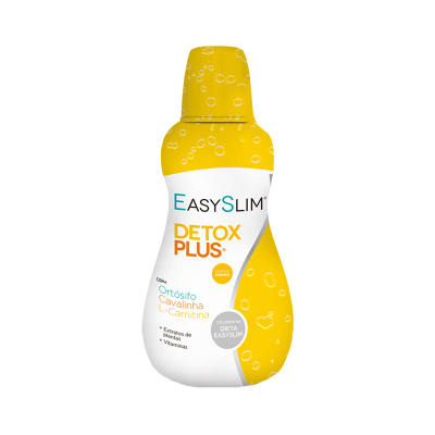 Frasco do suplemento EasySlim Detox Plus sabor ananás