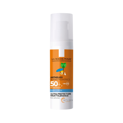 Frasco de loção solar para bebé La Roche-Posay SPF 50+