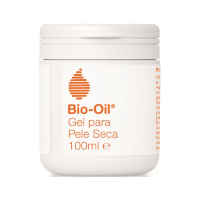 Frasco branco de Bio-Oil Gel para Pele Seca 100ml