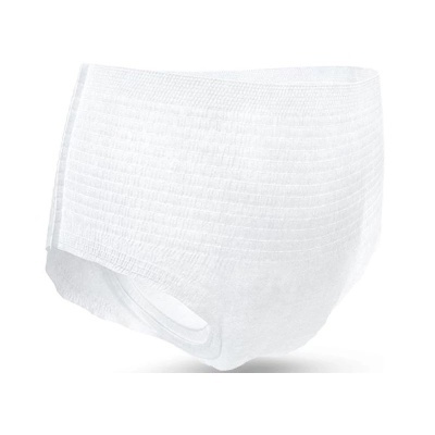 Cueca absorvente branca para adulto de malha