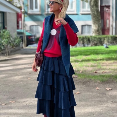 Saia&#x20;bombazina&#x20;&quot;Boneca&#x20;de&#x20;Trapos&quot;