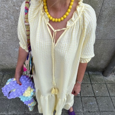 Vestido&#x20;vichy&#x20;amarelo