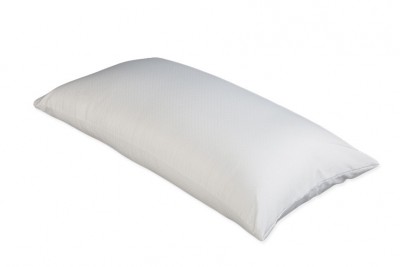 Travesseiro branco retangular com superfície lisa