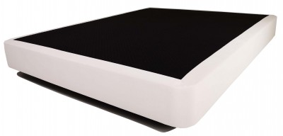 Moldura ou cama com superfície preta e laterais brancas