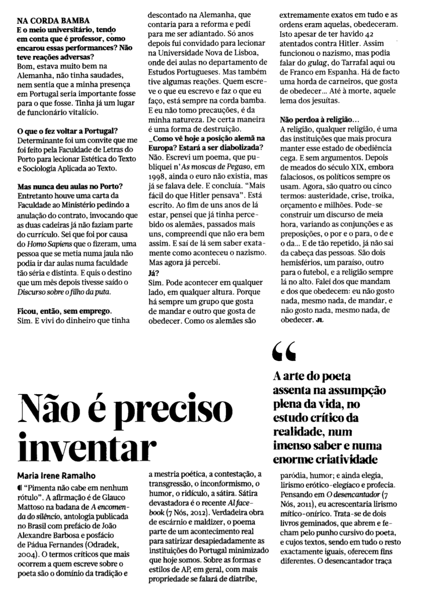 De nada no Jornal de Letras [5]